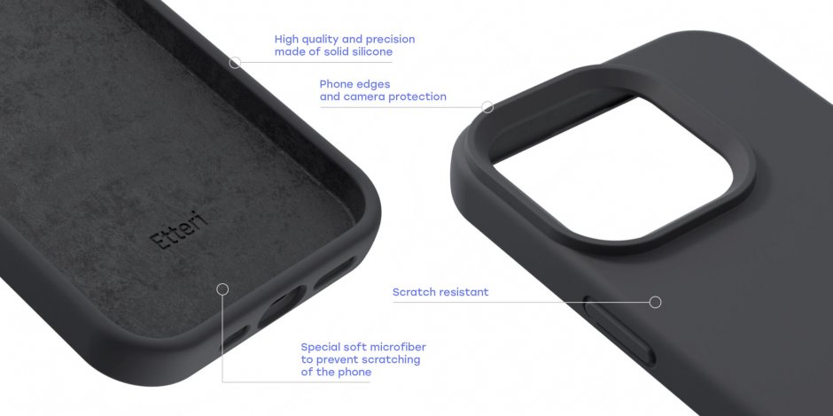 Imagine Husa pentru Samsung Galaxy A35 5G Silicon Dark Blue, Etteri Silicone